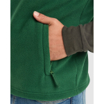 Fleeceweste unisex mit Reißverschluss 300 g/m2 Roly Bellagio farbe flaschengrün fünfte Detailansicht