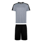 Unisex-Sportset, kurzärmelig, aus Polyester 140 g/m² Roly Direct Titan farbe grau erste Gebrauchsansicht