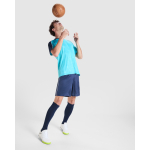 Unisex-Sportset, kurzärmelig, aus Polyester 140 g/m² Roly Direct Titan farbe türkis dritte Detailansicht