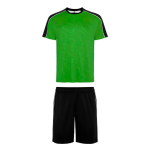 Unisex-Sportset, kurzärmelig, aus Polyester 140 g/m² Roly Direct Titan farbe tropengrün erste Gebrauchsansicht