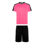 Unisex-Sportset, kurzärmelig, aus Polyester 140 g/m² Roly Direct Titan farbe pastellrose erste Gebrauchsansicht