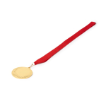 Metallmedaille mit Polyesterband und Karabinerhaken Ø7 cm farbe rot erste Gebrauchsansicht