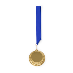 Metallmedaille mit Polyesterband und Karabinerhaken Ø7 cm farbe köngisblau zweite Ansicht