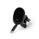 Kabelloses Autoladegerät mit einziehbarem USB-C-Kabel 15 W farbe schwarz erste Gebrauchsansicht