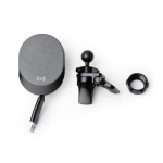 Kabelloses Autoladegerät mit einziehbarem USB-C-Kabel 15 W farbe schwarz erste Detailansicht