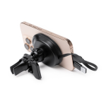 Kabelloses Autoladegerät mit einziehbarem USB-C-Kabel 15 W farbe schwarz zweite Detailansicht