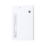 Wasserfeste und wiederaufladbare Ortungskarte gegen Verlust farbe weiß zweite Ansicht