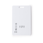 Wasserfeste und wiederaufladbare Ortungskarte gegen Verlust farbe weiß zweite Detailansicht