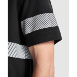 Unisex-Kurzarm-Poloshirt mit hoher Sichtbarkeit 220 g/m² Roly Foran farbe schwarz vierte Detailansicht
