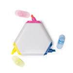 Textmarker 3in1 dreieckig Kunststoff 3 Farben farbe weiß zweite Detailansicht