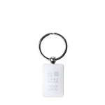 Schlüsselanhänger Metall drehbar matt mit großer Fläche Hauptansicht