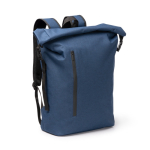 Rucksack recycelt wasserabweisend Laptop 15 Zoll farbe marineblau erste Gebrauchsansicht