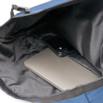 Rucksack recycelt wasserabweisend Laptop 15 Zoll farbe marineblau zweite Detailansicht