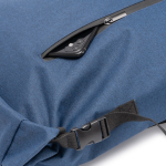 Rucksack recycelt wasserabweisend Laptop 15 Zoll farbe marineblau dritte Detailansicht