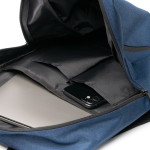Wasserabweisender Rucksack für 15”-Laptop farbe marineblau erste Detailansicht