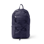 Sport-Rucksack mit Netztaschen und elastischen Kordeln farbe marineblau zweite Ansicht