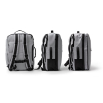 Reiserucksack mit Diebstahlschutzfach und Netzfach 12” farbe grau zweite Detailansicht