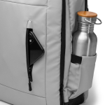 Reiserucksack mit Diebstahlschutzfach und Netzfach 12” farbe grau vierte Detailansicht
