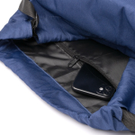 Verstellbarer Kordelrucksack aus 600D-Polyester mit Schuhfach farbe köngisblau zweite Detailansicht