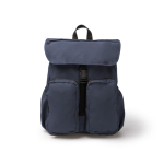 Nylon-Rucksack mit großem Fach und Kordelzugverschluss für PC 15” farbe marineblau zweite Ansicht