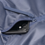 Turnbeutel mit verstellbaren Kordeln, Tasche und Reflexstreifen farbe köngisblau erste Detailansicht