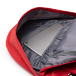 Rucksack recyceltes Nylon mit Taschen Laptop 15 Zoll farbe rot erste Detailansicht