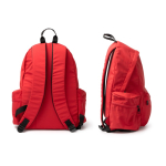 Rucksack recyceltes Nylon mit Taschen Laptop 15 Zoll farbe rot vierte Detailansicht