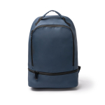 Rucksack aus Kunstleder mit Diebstahlschutzfach und Schuhfach 9” farbe marineblau zweite Ansicht