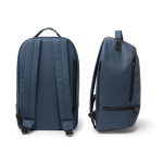 Rucksack aus Kunstleder mit Diebstahlschutzfach und Schuhfach 9” farbe marineblau vierte Detailansicht