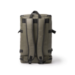 Kühlrucksack aus Kunstleder mit isothermischem Innenraum und Öffnung farbe dunkelgrün