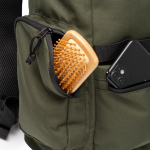 Öko-Reiserucksack mit oberer Öffnung und Fronttasche 12” farbe dunkelgrün erste Detailansicht