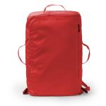 Reise-Rucksacktasche aus Kunstleder und Polyester farbe rot zweite Ansicht