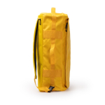 Reise-Rucksacktasche aus Kunstleder und Polyester farbe rot dritte Ansicht