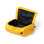 Reise-Rucksacktasche aus Kunstleder und Polyester farbe rot erste Detailansicht