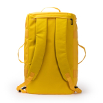 Reise-Rucksacktasche aus Kunstleder und Polyester farbe rot