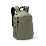 Nylon-Rucksack mit seitlichen Flaschentaschen 10” farbe dunkelgrün erste Gebrauchsansicht