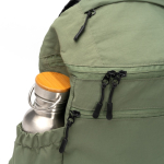 Nylon-Rucksack mit seitlichen Flaschentaschen 10” farbe dunkelgrün erste Detailansicht
