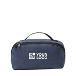 Kulturbeutel aus recyceltem Kunststoff mit diagonalem Reißverschluss Hauptansicht