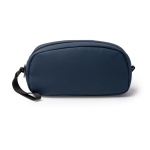 Kulturbeutel aus Kunstleder mit zwei Fächern und Reißverschluss farbe marineblau zweite Ansicht