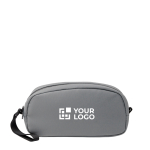 Kulturbeutel aus Kunstleder mit zwei Fächern und Reißverschluss Hauptansicht