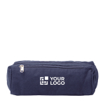 Kulturbeutel aus recycelter Baumwolle mit Außentasche 300 g/m² Hauptansicht