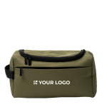 Kulturbeutel recycelt mit Netzfach und seitlicher Schlaufe Hauptansicht