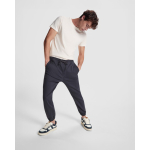 Unisex-Jogginghose aus Baumwolle mit Seitentaschen 390g/m² Roly farbe hellgrau erste Detailansicht