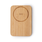 Magnetische kabellose Powerbank aus Bambus mit Halterung 5.000 mAh farbe natürliche farbe zweite Ansicht