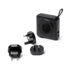 3-in-1-Powerbank mit kabelloser Schnellladung 15 W 10.000 mAh farbe schwarz erste Gebrauchsansicht