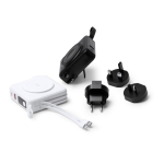 3-in-1-Powerbank mit kabelloser Schnellladung 15 W 10.000 mAh farbe schwarz vierte Detailansicht