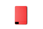 Powerbank magnetisch recyceltes Aluminium 5000 mAh farbe rot zweite Ansicht