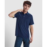 Polo technisch kurzarm mit Kontrast 200 g/m2 Roly Sian farbe köngisblau erste Detailansicht