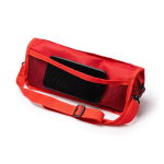 Kompakter Klappstuhl aus Polyester mit Hülle und Taschen farbe rot zweite Detailansicht