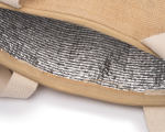 Kühltasche aus Baumwolle und Jute mit Isolierinnenfutter 280 g/m² vierte Detailansicht